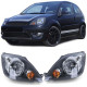 Világítás fényszórók H4 Fekete motorral Pár Ford Fiesta JH JD 05-07 | race-shop.hu