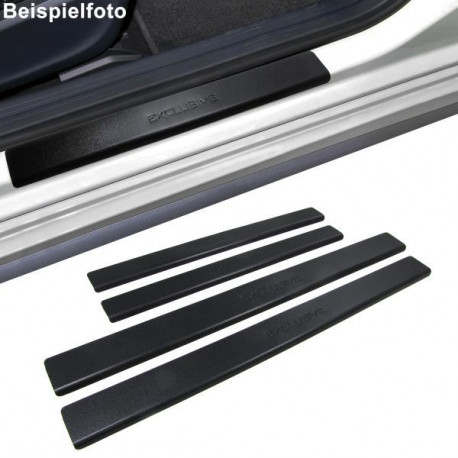 Body kitek és vizuális kiegészítők Rozsdamentes acél küszöbdíszek Exclusive Fekete VW Golf 2 II 5 ajtós 83-92 | race-shop.hu
