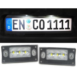 LED fehér rendszámtábla világítás 6000K Audi A4 S4 Avant B5 99-01 A3 8L 00-03
