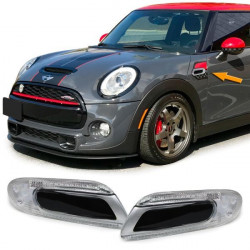 LED Oldalsó irányjelző Fekete Ezüst sport Mini Cooper F55 F56 F57 13-tól