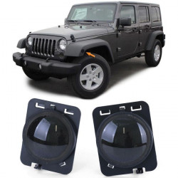 LED oldalsó ívek Fekete füstszínű Pár Jeep Wrangler JK 07-17