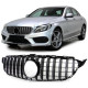 Body kitek és vizuális kiegészítők Sport hűtőrács Fekete Króm Mercedes C Class W205 S205 13-18 | race-shop.hu