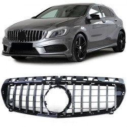Sport hűtőrács fényes Fekete Króm Mercedes A Class W176 12-15