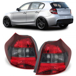hátsó lámpák piros, Fekete füstszínű Jobb bal 1 Series BMW E81 E87 04-07
