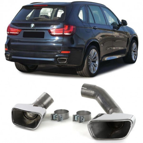 Univerzális Kipufogóvégek Rozsdamentes acél kipufogóvégek V8 sport Pár BMW X5 F15 13-18 | race-shop.hu