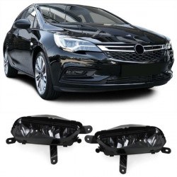 ködlámpa Fekete füstszínű Pár Opel Astra K 15-től Zafira C 16-tól