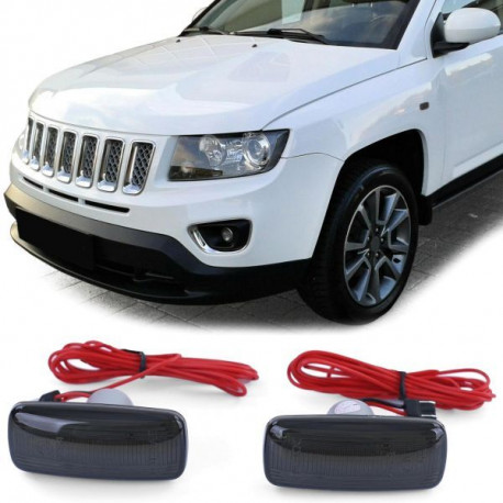 Világítás LED oldalsó irányjelző Fekete Jeep Patriot Compass 07-17 Commander | race-shop.hu