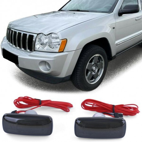 Világítás LED oldalsó irányjelző Fekete Jeep Liberty 08-12 Grand Cherokee 3 05-10 | race-shop.hu