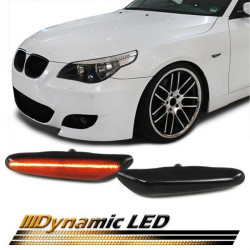 Dynamic LED oldalsó ívek Fekete BMW X1 E84 X3 E83 5 Series E60 E61
