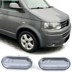 Dynamic LED oldalsó átlátszó ívek VW T5 Transporter Caravelle Multivan 03-tól
