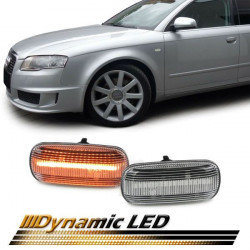 Dynamic LED oldalsó átlátszó ívek Audi A4 B6 B7 TT 8J A3 8P A6 C5 A8 D3