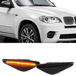 Dynamic LED oldalsó ívek Fekete füstszínű BMW X5 E70 X6 E71 E72 F25