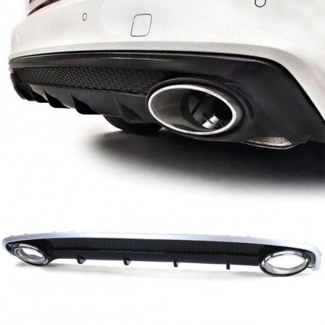 Body kitek és vizuális kiegészítők RACES hátsó diffúzor (Sport) Audi A4 B8 Facelift 11-15-höz | race-shop.hu