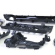 Body kitek és vizuális kiegészítők hátsó sport diffúzor kipufogóvégekkel Fekete Mercedes E class W213 sedan 16-tól | race-shop.hu