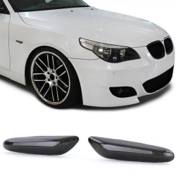 RACES LED oldalsó irányjelzők BMW 5 Series E60 E61 X1 E84 X3 E83-hoz, fekete-füstös, V2