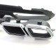 Body kitek és vizuális kiegészítők hátsó diffúzor 4 csővel fényes Fekete + kipufogóvégek Mercedes C Class W205 14-18 | race-shop.hu