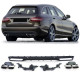 Body kitek és vizuális kiegészítők hátsó diffúzor 4 csővel Fekete + kipufogóvégek Mercedes C Class S205 station wagon 14-18 | race-shop.hu