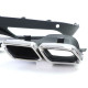 Body kitek és vizuális kiegészítők hátsó diffúzor 4 csővel Fekete + kipufogóvégek Mercedes C Class S205 station wagon 14-18 | race-shop.hu