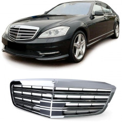 RACES hűtőrács (Sport) Mercedes S Class W221 without Distronic 09-13-hoz, króm