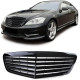 Body kitek és vizuális kiegészítők RACES hűtőrács (Sport) Mercedes S Class W221 without Distronic 09-13-hoz, fényes fekete | race-shop.hu