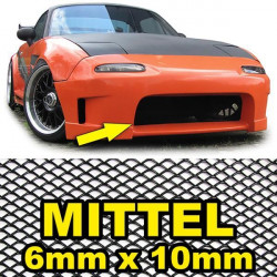 Alumínium méhsejt racing hűtőrács 150X30cm 6x10mm Fekete