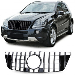 Sport hűtőrács fényes Fekete Króm Mercedes M Class ML W164 08-11