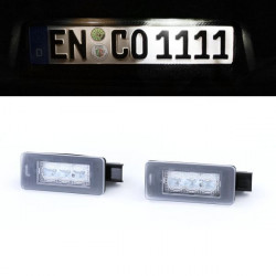 LED fehér rendszámtábla világítás 6000K Peugeot 207 CC 208 308 II Citroen C5