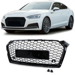 hűtőrács sport Embléma nélkül fényes Fekete Audi A5 F5 16-tól
