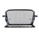 Body kitek és vizuális kiegészítők hűtőrács méhsejt sport Embléma nélkül fényes Fekete Audi Q5 8R 12-16 | race-shop.hu
