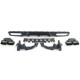 Body kitek és vizuális kiegészítők hátsó sport diffúzor kipufogóvégekkel Fekete Mercedes C C205 Coupe 15-18 | race-shop.hu