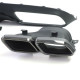 Body kitek és vizuális kiegészítők hátsó sport diffúzor kipufogóvégekkel Fekete Mercedes C C205 Coupe 15-18 | race-shop.hu