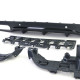 Body kitek és vizuális kiegészítők hátsó sport diffúzor kipufogóvégekkel Fekete Mercedes C C205 Coupe 15-18 | race-shop.hu