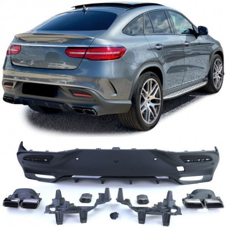 Body kitek és vizuális kiegészítők RACES hátsó diffúzor (Sport) Mercedes GLE Coupe C292-höz, rozsdamentes acél | race-shop.hu