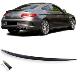 Sport hátsó spoiler ajak fényes Fekete Mercedes C Class C205 Coupe 15-től