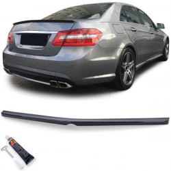 Sport hátsó spoiler ajak fényes Fekete ABE Mercedes E W212 sedan 09-16