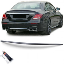 Sport hátsó spoiler ajak fényes Fekete ABE Mercedes E W213 sedan 16-tól
