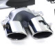 Body kitek és vizuális kiegészítők hátsó sport diffúzor fényes Fekete kipufogóvégekkel Króm Mercedes CLA C118 19-től | race-shop.hu
