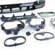 Body kitek és vizuális kiegészítők hátsó sport diffúzor fényes Fekete kipufogóvégekkel Króm Mercedes CLA C118 19-től | race-shop.hu