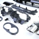 Body kitek és vizuális kiegészítők hátsó sport diffúzor fényes Fekete kipufogóvégekkel Króm Mercedes CLA C118 19-től | race-shop.hu