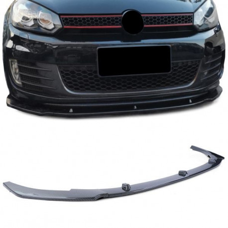 Body kitek és vizuális kiegészítők Első spoiler ajak karbon kinézet VW Golf 6 GTI 09-13 | race-shop.hu