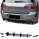Body kitek és vizuális kiegészítők hátsó diffúzor splitter fényes Fekete VW Golf 7 GTI Sedan 13-20 | race-shop.hu