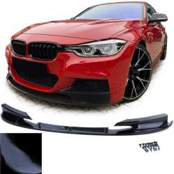 RACES első splitter BMW 3 Series F30 F31 15-19-hez, fényes fekete