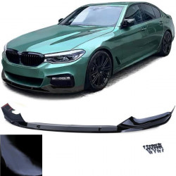 első lökhárító toldat spoiler fényes Fekete BMW 5 Series G30 G31