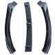 Body kitek és vizuális kiegészítők első sport lökhárító toldat spoiler fényes Fekete VW Golf 6 08-12 | race-shop.hu