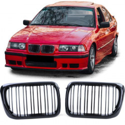 RACES hűtőrács (Sport Double Bar) BMW 3 series E36 96-99-hez, fényes