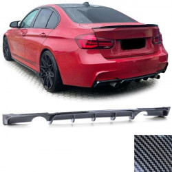 hátsó sport diffúzor egy kimenettel mindkét oldalon karbon kinézet BMW 3 Series F30
