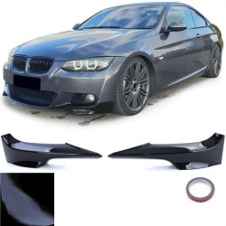 első sarok splitterek fényes Fekete BMW 3 Series E92 E93 06-10