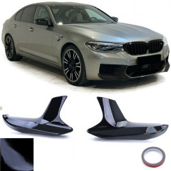 RACES első splitter BMW M5 F90 16-20-hoz, fényes fekete