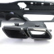 Body kitek és vizuális kiegészítők hátsó sport diffúzor készlet kipufogóvégekkel Fekete Mercedes GLS X166 15-19 | race-shop.hu