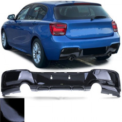hátsó sport diffúzor performance fényes Fekete BMW 1 Series F20 F21 10-15